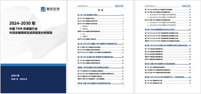 必一運動科技：中國TMR傳感器行業發展環境分析及市場前景預測報告（2024版）(圖5)